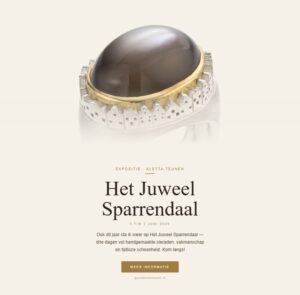 Expositie Het Juweel Sparrendaal Goudsmid Utrecht